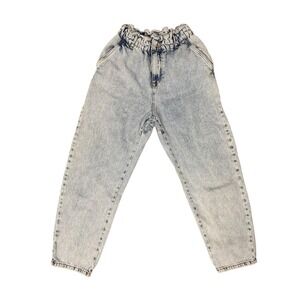 ZARA Light Wash Paperbag Waist Jeans Women US Size 4